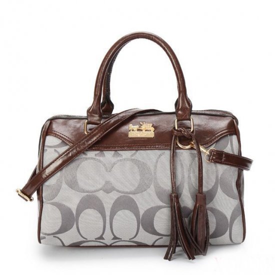 Coach Legacy Haley Medium Grey Satchels BAX | Women - Click Image to Close